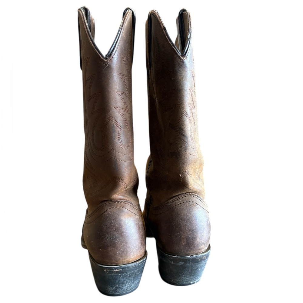 Durango Brown Heeled Boots - Picture 3 of 15